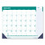 Express Track Monthly Desk Pad Calendar, 22 x 17, White/Teal Sheets, Teal Binding, Blue Corners, 13-Month(Jan-Jan): 2024-2025 [SKU: HOD148]