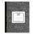 Composition Book, Quadrille Rule (5 Sq/In), Black Marble Cover, (80) 10 X 7.88 Sheets [SKU: RED43475]