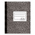 Composition Book, Medium/College Rule, Black Marble Cover, (80) 11 X 8.38 Sheets [SKU: RED43481]