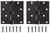 ProSource BH-502ORB-PS Square Corner Door Hinge, Steel, Oil-Rubbed Bronze, Loose Pin, 180 deg Range of Motion [SKU: ORG2790657]