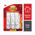 General Purpose Hooks Multi-Pack, Medium, Plastic, White, 3 Lb Capacity, 6 Hooks And 12 Strips/Pack [SKU: MMM170016ES]