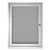 1 Door Enclosed Vinyl Bulletin Board With Satin Aluminum Frame, 18 X 24, Silver Surface, Ships In 7-10 Business Days [SKU: GHEPA12418VX193]