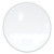 Coda Low Profile Circular Non-Magnetic Glassboard, 36 Diameter, White Surface, Ships In 7-10 Business Days [SKU: GHECDAGN36WH]
