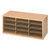 Wood/Corrugated Literature Organizer, 12 Compartments, 29 X 12 X 12, Medium Oak, Ships In 1-3 Business Days [SKU: SAF9401MO]