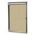 Silhouette 1 Door Enclosed Caramel Vinyl Bulletin Board With Satin/Black Frame, 27.75 X 42.13, Ships In 7-10 Business Days [SKU: GHESILH20410]