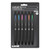 207 Plus+ Gel Pen, Retractable, Medium 0.7 Mm, Assorted Inspirational Ink Colors, Black Barrel, 6/Pack [SKU: UBC70491]