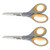 Titanium Bonded Scissors, 8" Long, 3.5" Cut Length, Gray/Yellow Straight Handles, 2/Pack [SKU: ACM13901]
