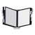Instaview Expandable Desktop Reference System, 10 Panels, Black Borders [SKU: DBL561201]