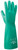 SHOWA 730-07.RT Gloves, Unisex, S, 33 cm L, Gauntlet Cuff, Nitrile, Green [SKU: ORG1047141]