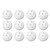 Plastic Baseballs, 9" Diameter, White, 12/Set [SKU: CSIPLBB]