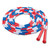 Segmented Plastic Jump Rope, 16 Ft, Red/Blue/White [SKU: CSIPR16]