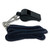 Sports Whistle With Black Nylon Lanyard, Plastic, Black, Dozen [SKU: CSIBP601]