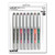 Vision Needle Roller Ball Pen, Stick, Fine 0.7 Mm, Assorted Ink And Barrel Colors, 8/Pack [SKU: UBC1734916]
