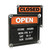 Double-Sided Open/Closed Sign W/Plastic Push Characters, 14.38 X 12.38 [SKU: USS3727]