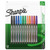 Water-Resistant Ink Stick Plastic Point Pen, 0.8 Mm, Assorted Ink/Barrel, Dozen [SKU: SAN1802226]