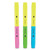 Tank Style Twin Tip Highlighters, Assorted Ink Colors, Chisel Tip, Assorted Barrel Colors, 3/Pack [SKU: TUD24417737]