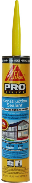 Sikaflex 515310 Construction Sealant, Dark Bronze, 10.1 oz Cartridge [SKU: ORG1019678]