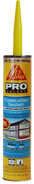 Sikaflex 515311 Construction Sealant, Capitol Tan, 10.1 oz Cartridge [SKU: ORG9796749]