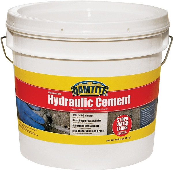 DAMTITE 07121 Hydraulic Cement, Powder, 10 lb Pail [SKU: ORG4476032]