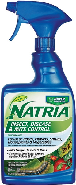 NATRIA 707100D RTU Insecticide, Liquid, Spray Application, Flowers, Houseplants, Roses, Shrubs, Vegetables, 24 oz [SKU: ORG2860567]