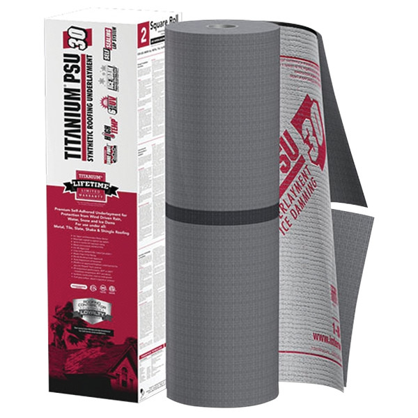 INTERWRAP PSU30 Roof Underlayment Roll, 72 ft L, 36 in W, Synthetic, Gray [SKU: ORG6951693]