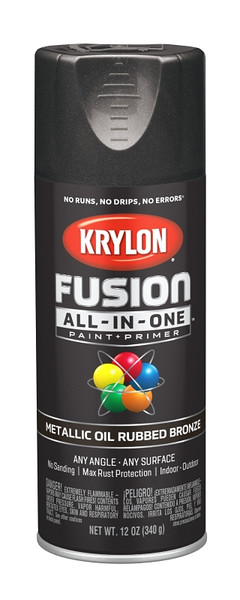 Krylon Fusion K02771007 Primer and Spray Paint, 12 oz, Aerosol Can [SKU: ORG2809580]