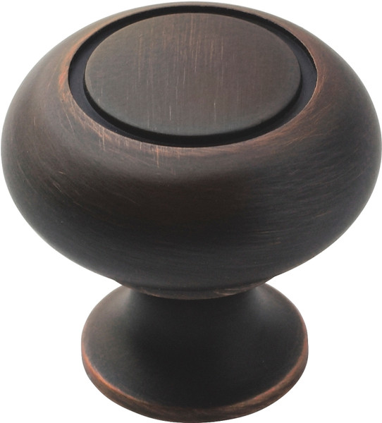 Amerock 1875415 Cabinet Knob, 1-3/16 in Projection, Zinc, Oil-Rubbed Bronze [SKU: ORG7133838]