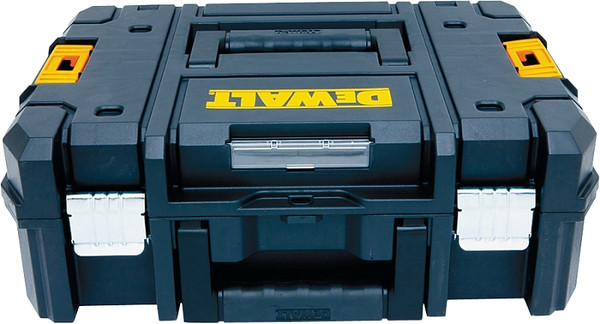 DeWALT TSTAK II Series DWST17807 Flat Top Tool Box, 66 lb, Plastic, Black, 4-Compartment [SKU: ORG7514326]