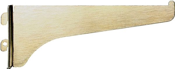Knape & Vogt 180 BR 8 Shelf Bracket, 8 in L, Steel, Brass [SKU: ORG6187868]