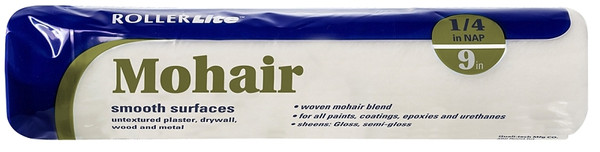 RollerLite 9MO025 Roller Cover, 1/4 in Thick Nap, 9 in L, Mohair Cover [SKU: ORG4339594]