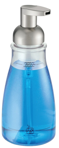 iDESIGN Basic 50100 Foaming Soap Dispenser, 14 oz Capacity, Plastic, Clear, Brushed Nickel [SKU: ORG0469858]