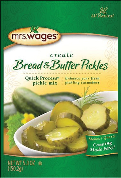 Mrs. Wages W620-J7425 Bread and Butter Pickle Mix, 5.3 oz Pouch [SKU: ORG9759101]
