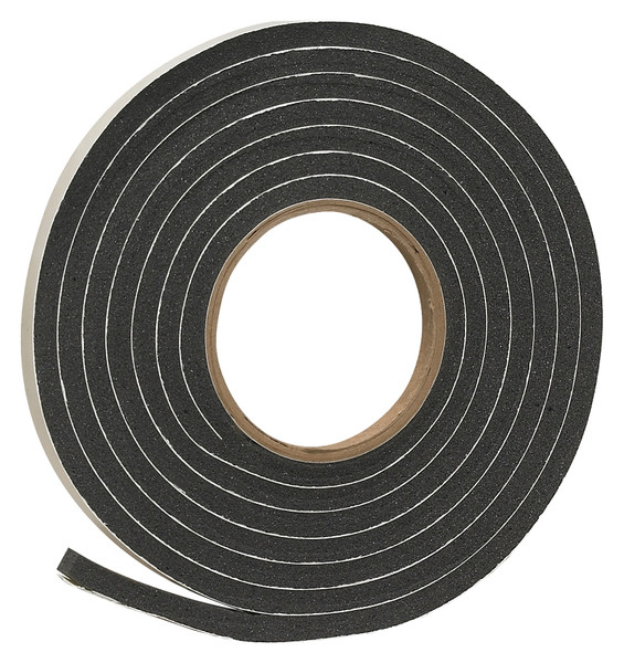 Frost King R538H Foam Tape, 3/8 in W, 10 ft L, 5/16 in Thick, Rubber, Black [SKU: ORG6365654]