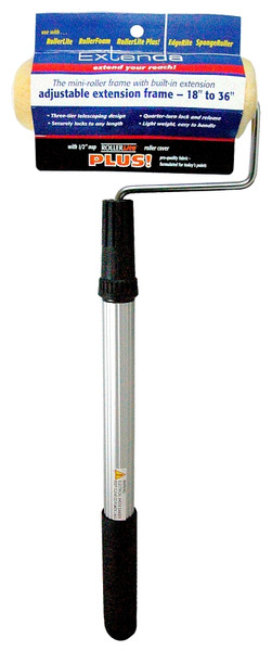 RollerLite ProLam Extenda 6RL-KL050P Roller Assembly, 1/2 in Nap, Acrylic/Lambswool/Polyester Cover, Metal Handle [SKU: ORG4339834]