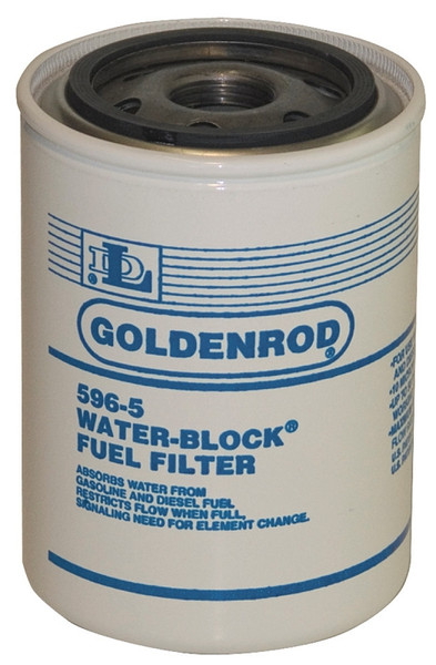 DL Goldenrod 596-5 Fuel Filter, 12 gpm, For: 596 Model 10 micron Fuel Filter [SKU: ORG6221311]