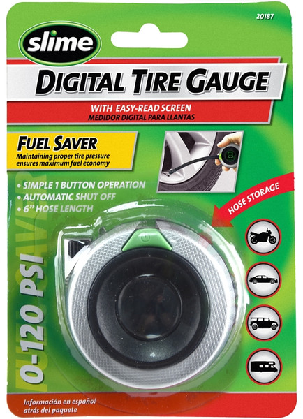 Slime 20187 Digital Tire Gauge, 0 to 120 psi [SKU: ORG9972100]