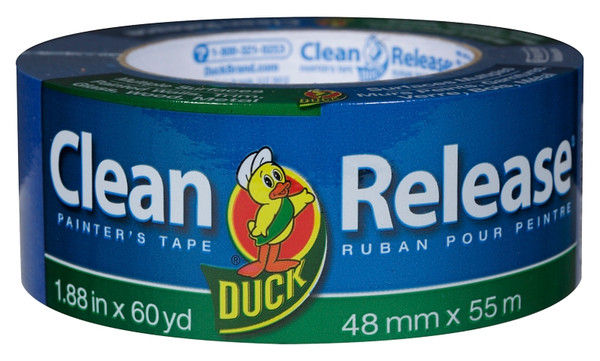 Duck Clean Release 240195 Painter's Tape, 60 yd L, 1.88 in W, Blue [SKU: ORG1959030]
