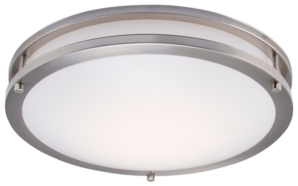 Boston Harbor CL202AC Flush Mount Ceiling Fixture, 120 V, 24 W, 1-Lamp, LED Lamp, 1680 Lumens, 3000 K Color Temp [SKU: ORG7146061]