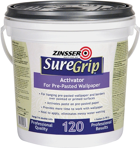 ZINSSER 2906 Wallpaper Adhesive Clear, Clear, 1 gal Container [SKU: ORG6178933]