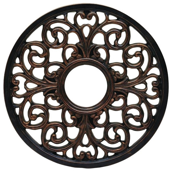 Westinghouse 7776400 Ceiling Medallion, 16 in Dia, Polyurethane, Antique Bronze, For: Ceiling Fans [SKU: ORG4062618]