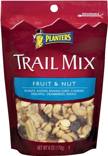 PLANTERS 422519 Trail Mix, Fruit, Nut Flavor, 6 oz Bag [SKU: ORG7864721]