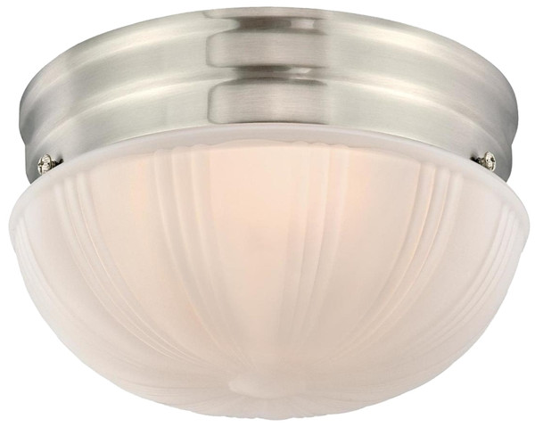 Westinghouse 61072 Flush Mount Ceiling Fixture, LED Lamp, 850 Lumens Lumens, 3000 K Color Temp, Brushed Nickel Fixture [SKU: ORG3047271]