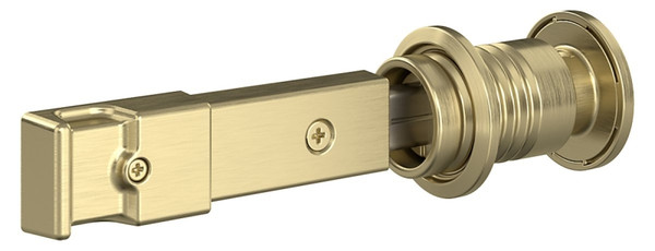 National Hardware N700-152 Barn Door Lock, Privacy Lock, Steel/Zinc, Brushed Gold, 1-3/8 to 1 3/4 in Thick Door [SKU: ORG2051498]