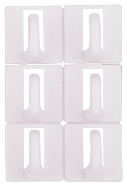 ProSource PH-122299-PS Cup Hook, 100 g, 1-Hook, Plastic, White, White [SKU: ORG5665328]