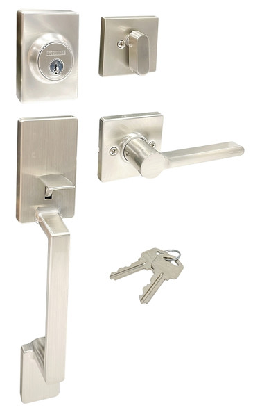 ProSource Handleset with Deadbolt, Lever, LS3, Satin Nickel [SKU: ORG7421233]