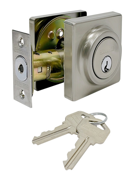 ProSource Deadbolt, Double Cylinder, GD3, Satin Nickel [SKU: ORG7421225]