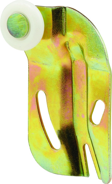 Prime-Line N 6508 Roller Assembly, 3/4 in Dia Roller, 1/4 in W Roller, Nylon, Brown, 1-Roller, 50 lb, Side Mounting [SKU: ORG3900321]