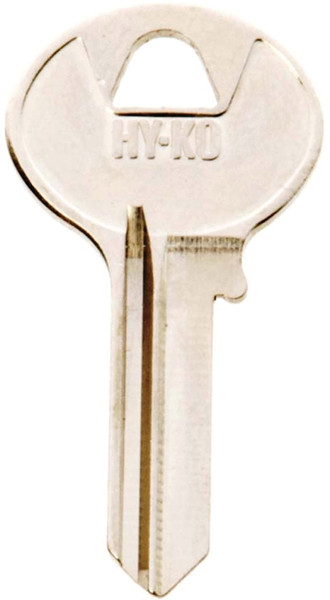 HY-KO 11010BO1 Key Blank, Brass, Nickel, For: Boomer Cabinet, House Locks and Padlocks [SKU: ORG4332748]
