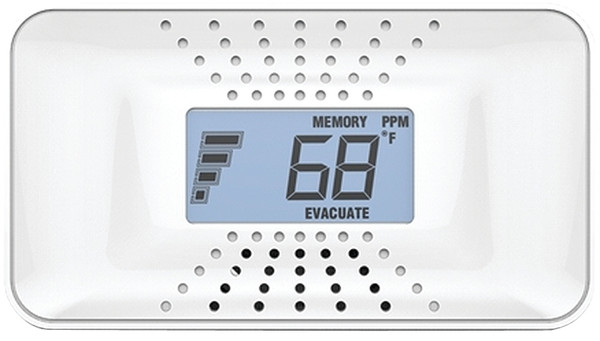 FIRST ALERT 1039753 Carbon Monoxide Alarm with Temperature Digital Display, Digital Display, 85 dB, White [SKU: ORG7590102]