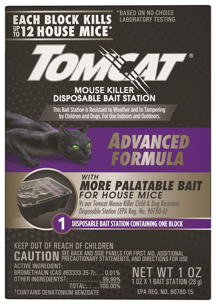 Tomcat 0373805 Mouse Killer Disposable Bait Station, 12 Mice Bait, Purple/Violet [SKU: ORG8852998]